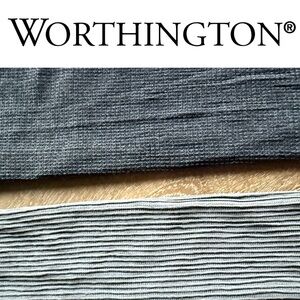 ❤️ Worthington | NWOT!! BUNDLE! Charcoal and Light Gray Textured Tights